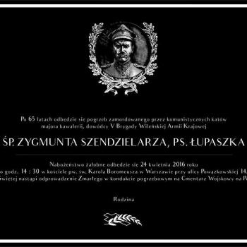 Pogrzeb pułkownika Zygmunta Szendzielarza "Łupaszki"