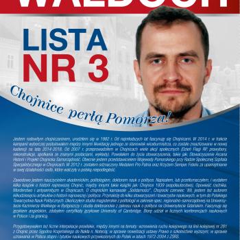 Marcin Wałdoch kandydatem do Rady Miasta Chojnice!